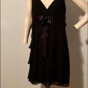 Black Betsey & Adam mini layer dress size 8p